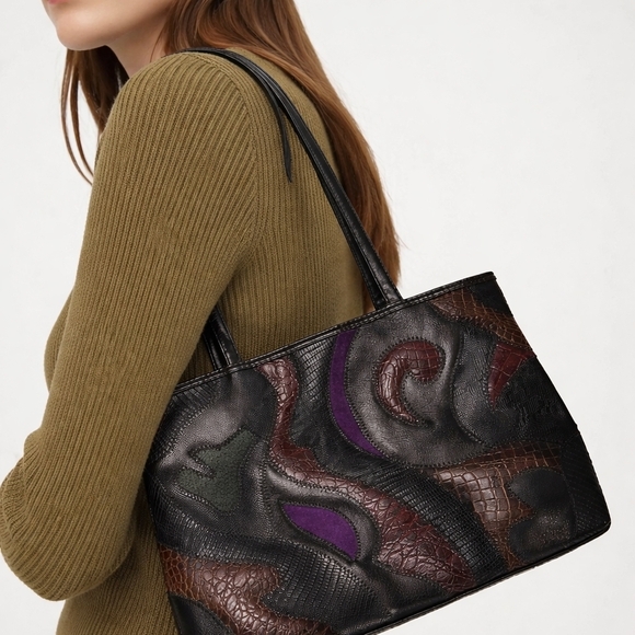 Accessory Works Vintage Multicolor Tote Bag EXCELLENT Condition - Picture 1 of 8